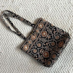 Vera Bradley brown black white purse